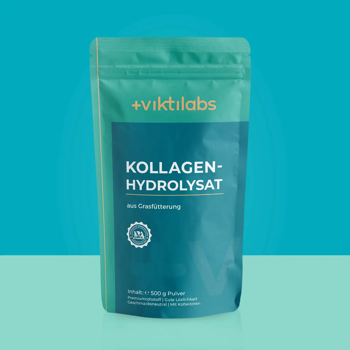 Viktilabs Kollagen-Hydrolysat — Premium-Pulver aus Grasfütterung