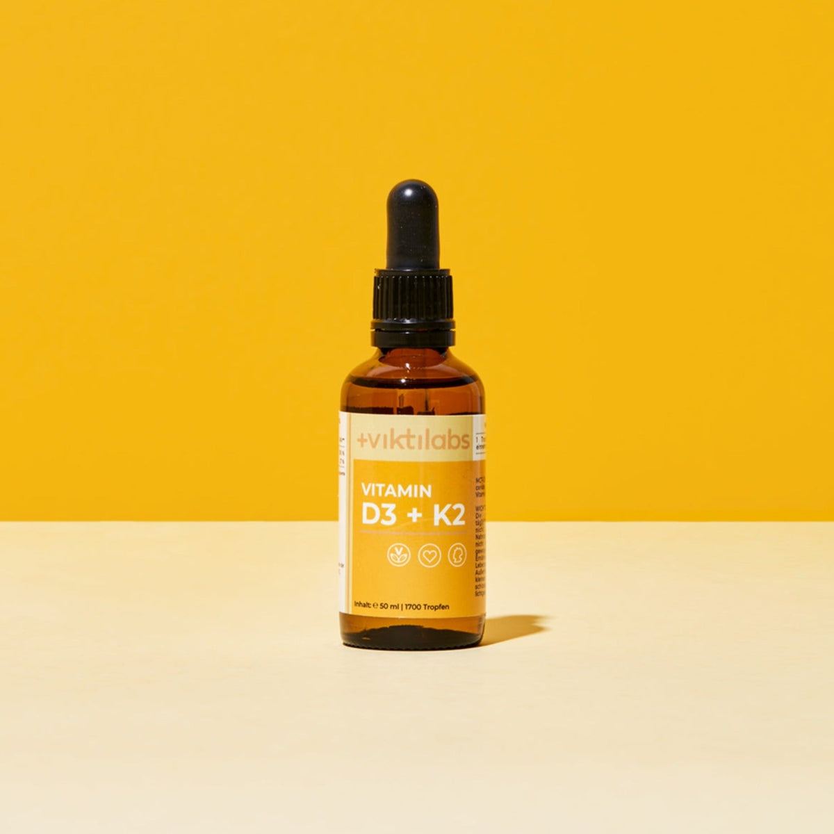 Viktilabs Vitamin D3 + K2 Komplex – Tropfen zur täglichen Einnahme
